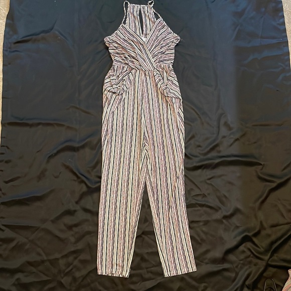 BCBG Generation Striped Jumpsuit - Picture 1 of 5